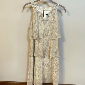 White House Black Market tiered, sleeveless dress